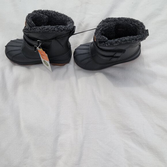 Cat & Jack Size 11 Black Toddler Winter Boots - Picture 4 of 14